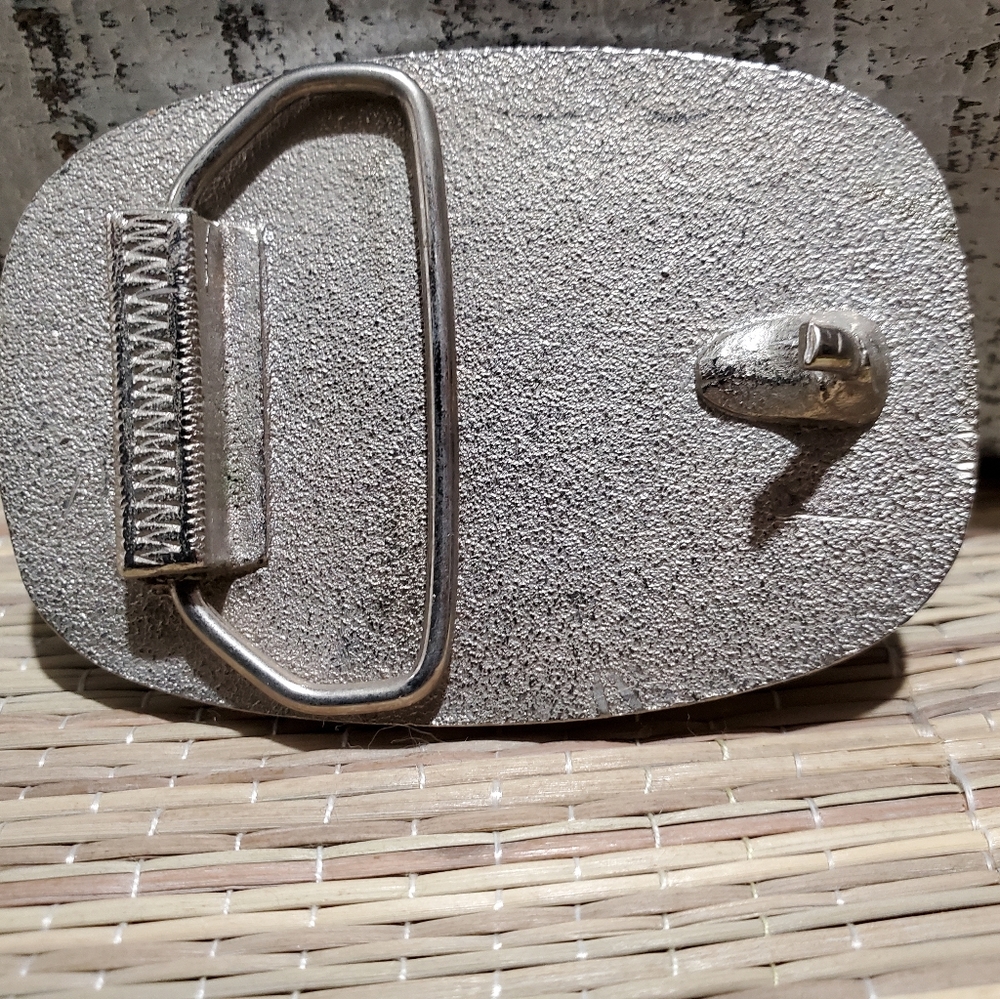 Belt Buckle Turquoise Bull Skull - Picture 2 of 3